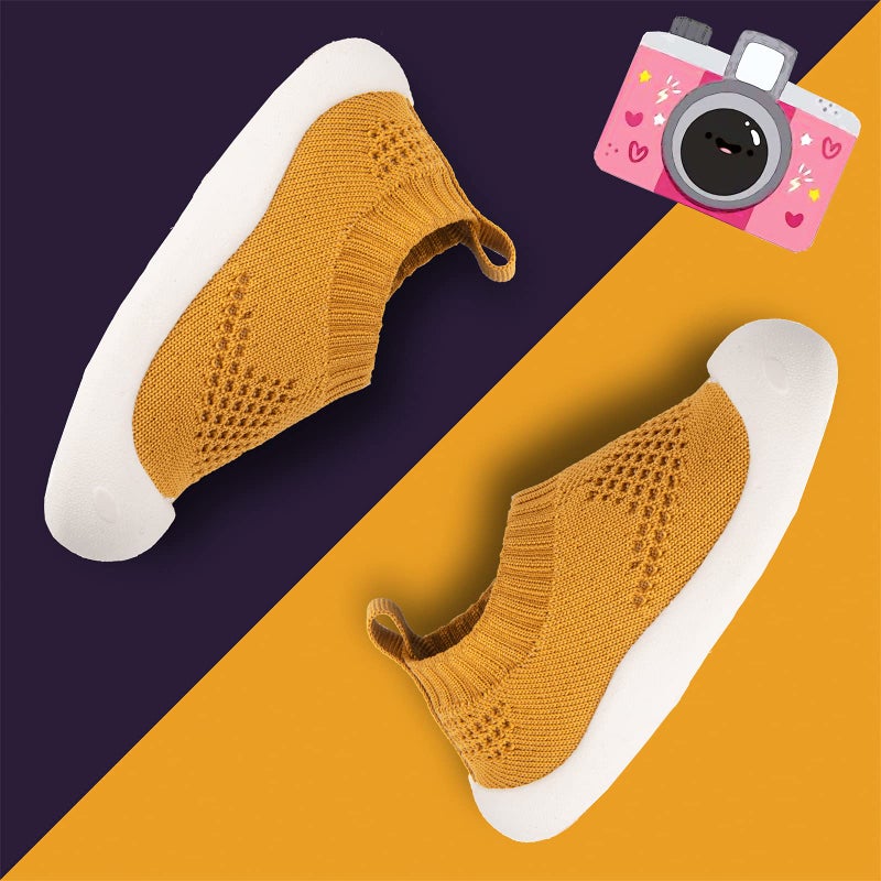 Charrost Toddler Mary Jane Shoes Classic Slip Ons with Modern Touch for Little Ladies Yellow 12-18 Months Size 6T - Image 4